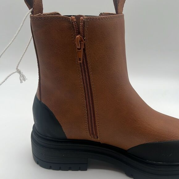 BNWT - AMERICAN EAGLE BROWN AND BLACK LEATHER CHELSEA BOOT - 5 - Picture 7 of 7